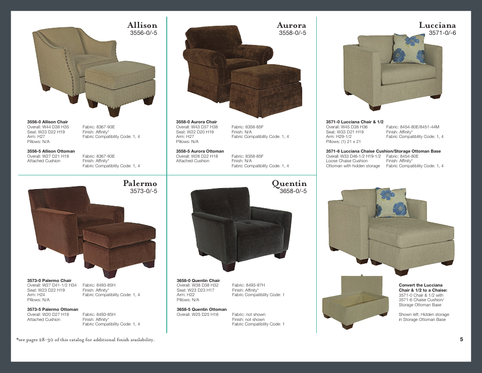 Aurora, Allison, Lucciana | Palermo, Quentin | Broyhill BRIDGET SQUARE COCKTAIL OTTOMAN Product Details User Manual | Page 6 / 32