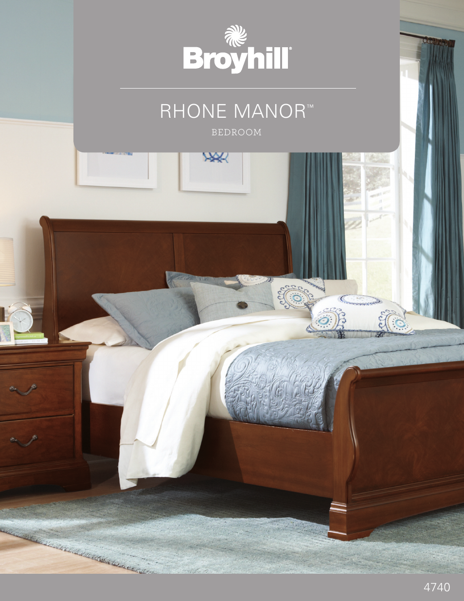 Broyhill RHONE MANOR MEDIA DRAWER DRESSER, CHEST, NIGHTSTAND Product Details User Manual | 4 pages