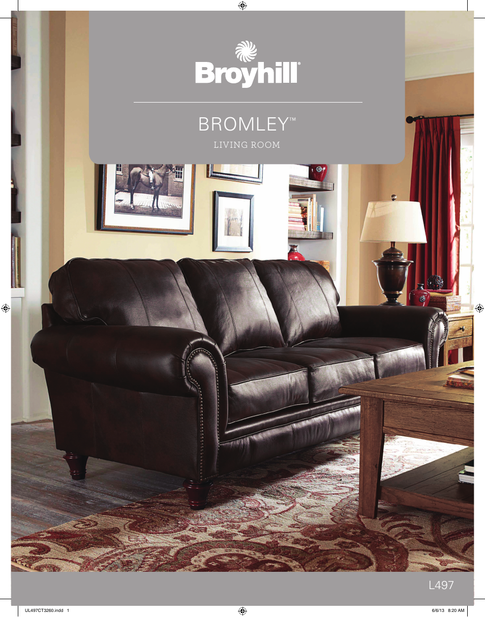 Broyhill BROMLEY OTTOMAN Product Details User Manual | 2 pages