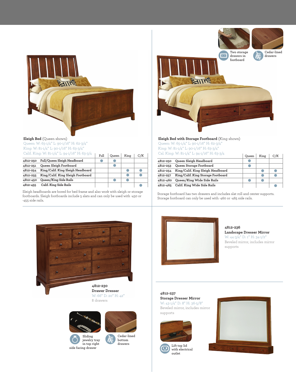 Broyhill LAUREL HILLS DRAWER DRESSER, CHEST, NIGHTSTAND Product Details User Manual | Page 3 / 4