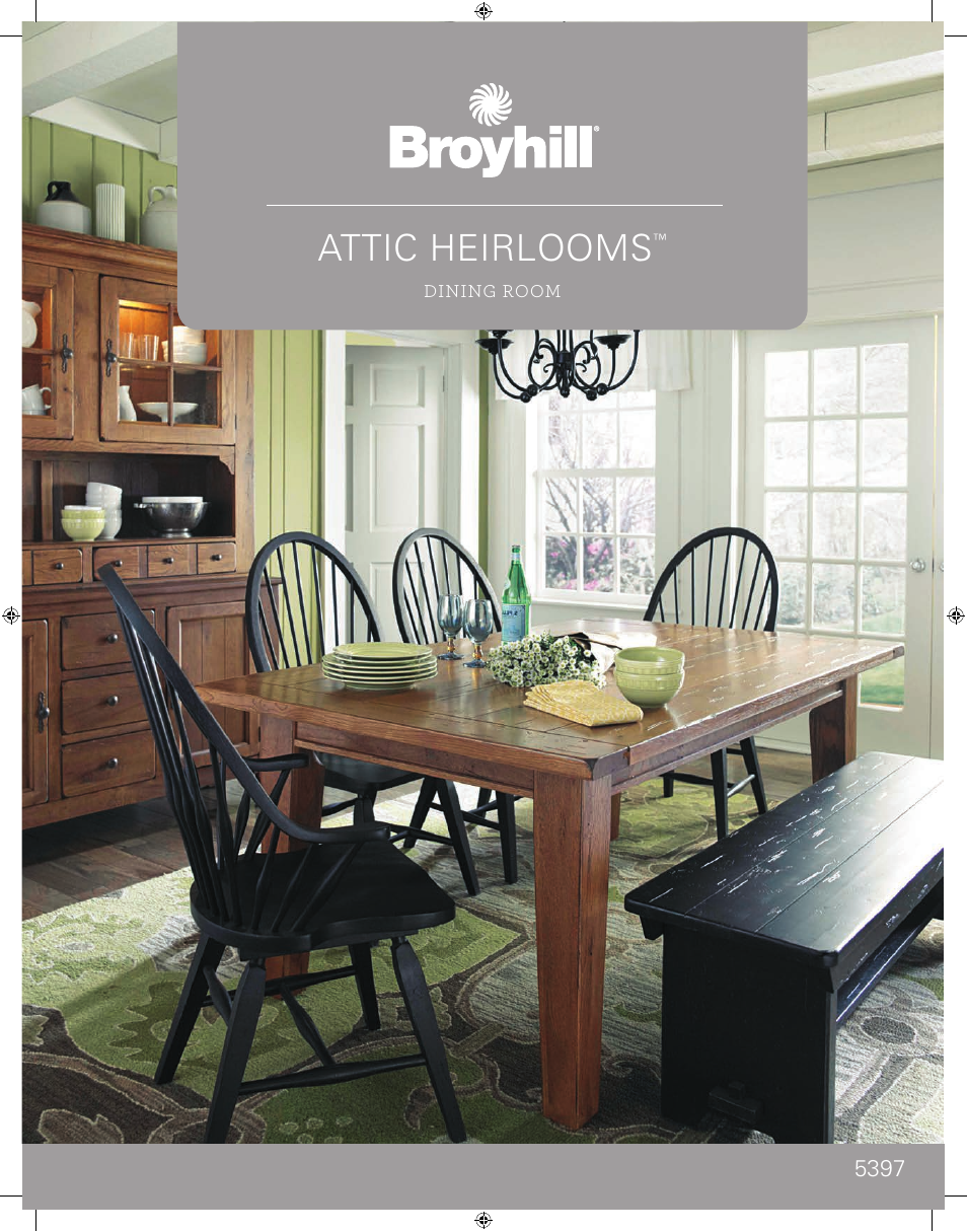 Broyhill ATTIC HEIRLOOMS CHINA BASE AND DOOR HUTCH Product Details User Manual | 8 pages