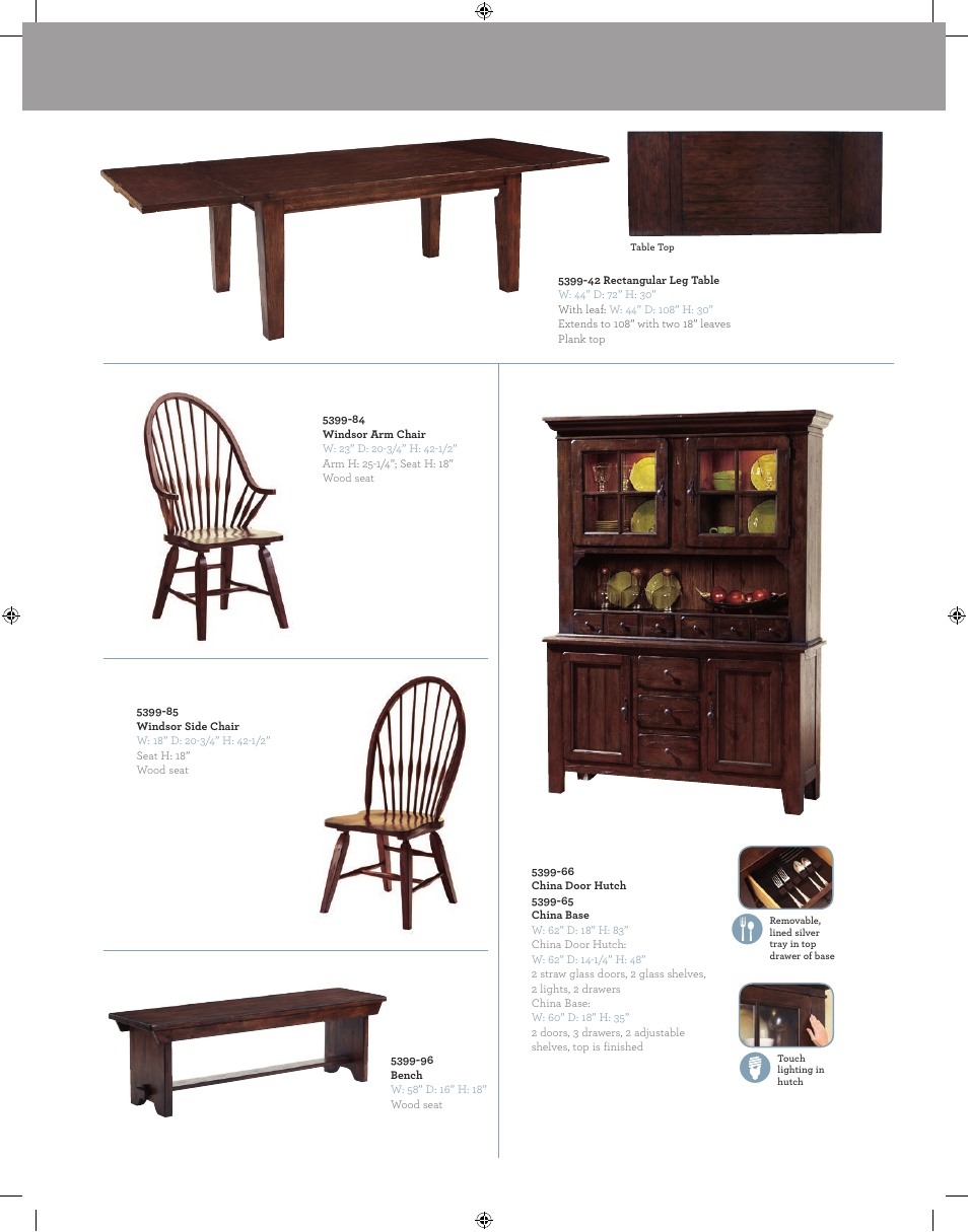 Broyhill ATTIC HEIRLOOMS CHINA BASE AND DOOR HUTCH Product Details User Manual | Page 7 / 8