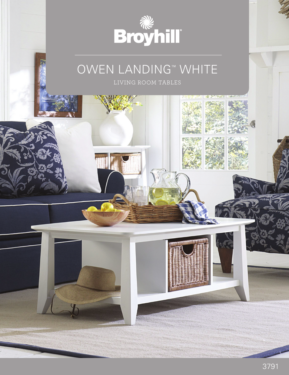 Broyhill OWEN LANDING SOFA TABLE Product Details User Manual | 2 pages