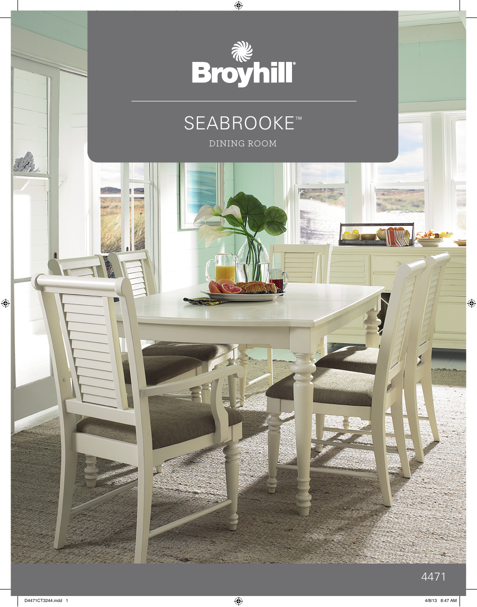 Broyhill SEABROOKE SERVER Product Details User Manual | 4 pages