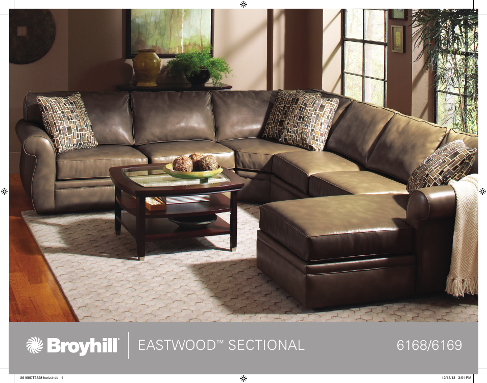 Broyhill EASTWOOD SECTIONAL Product Details User Manual | 4 pages