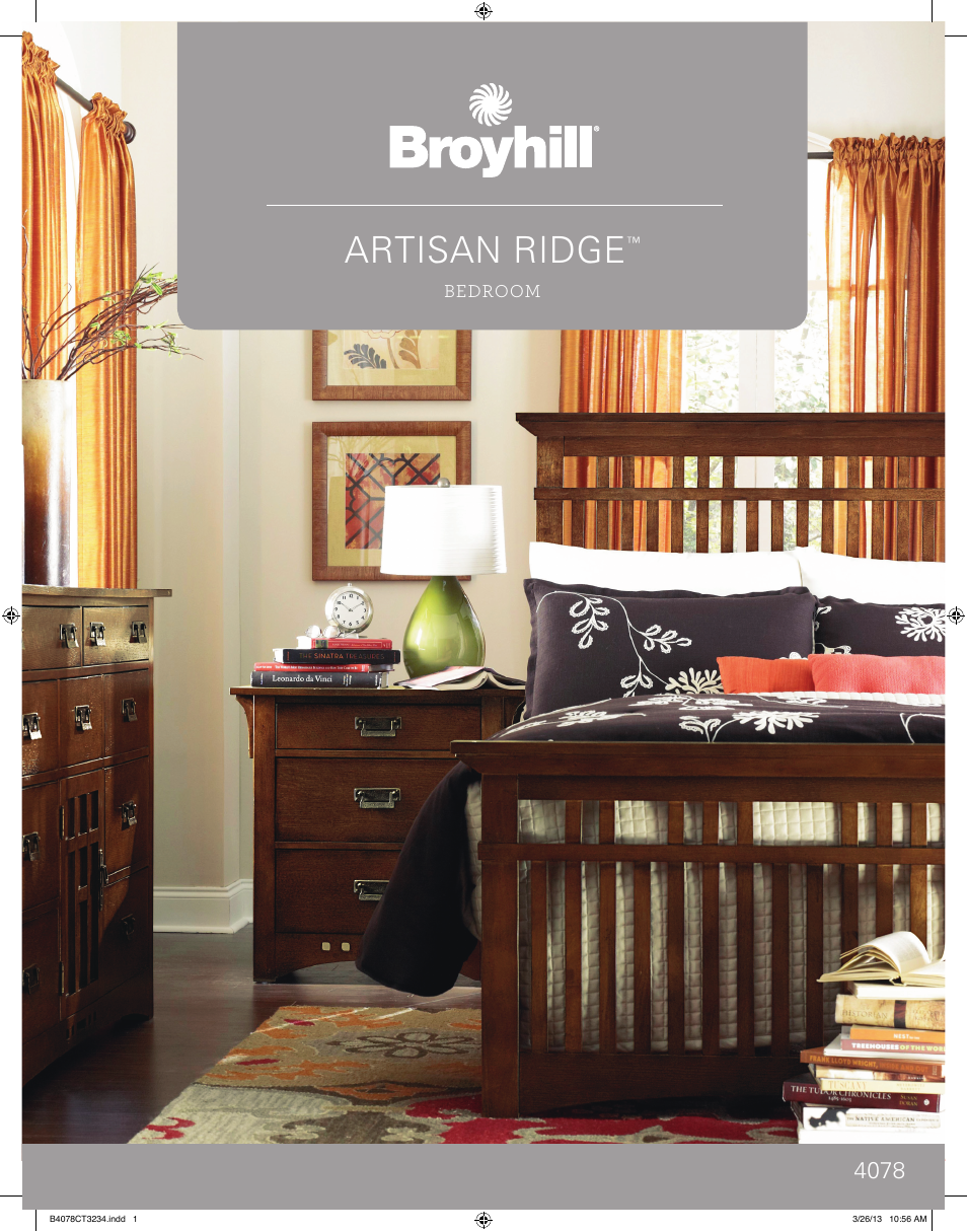 Broyhill ARTISAN RIDGE LANDSCAPE DRESSER MIRROR Product Details User Manual | 4 pages