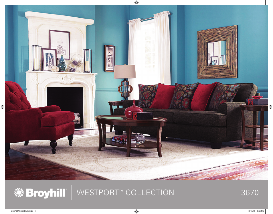 Broyhill WESTPORT SOFA, CHAIRS, OTTOMAN Product Details User Manual | 2 pages