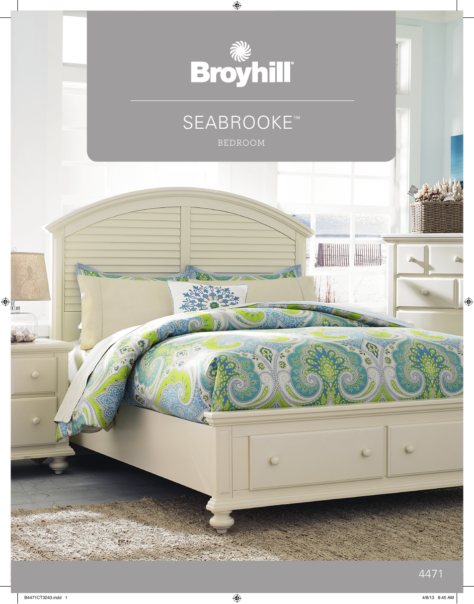 Broyhill SEABROOKE DRESSER MIRROR Product Details User Manual | 4 pages