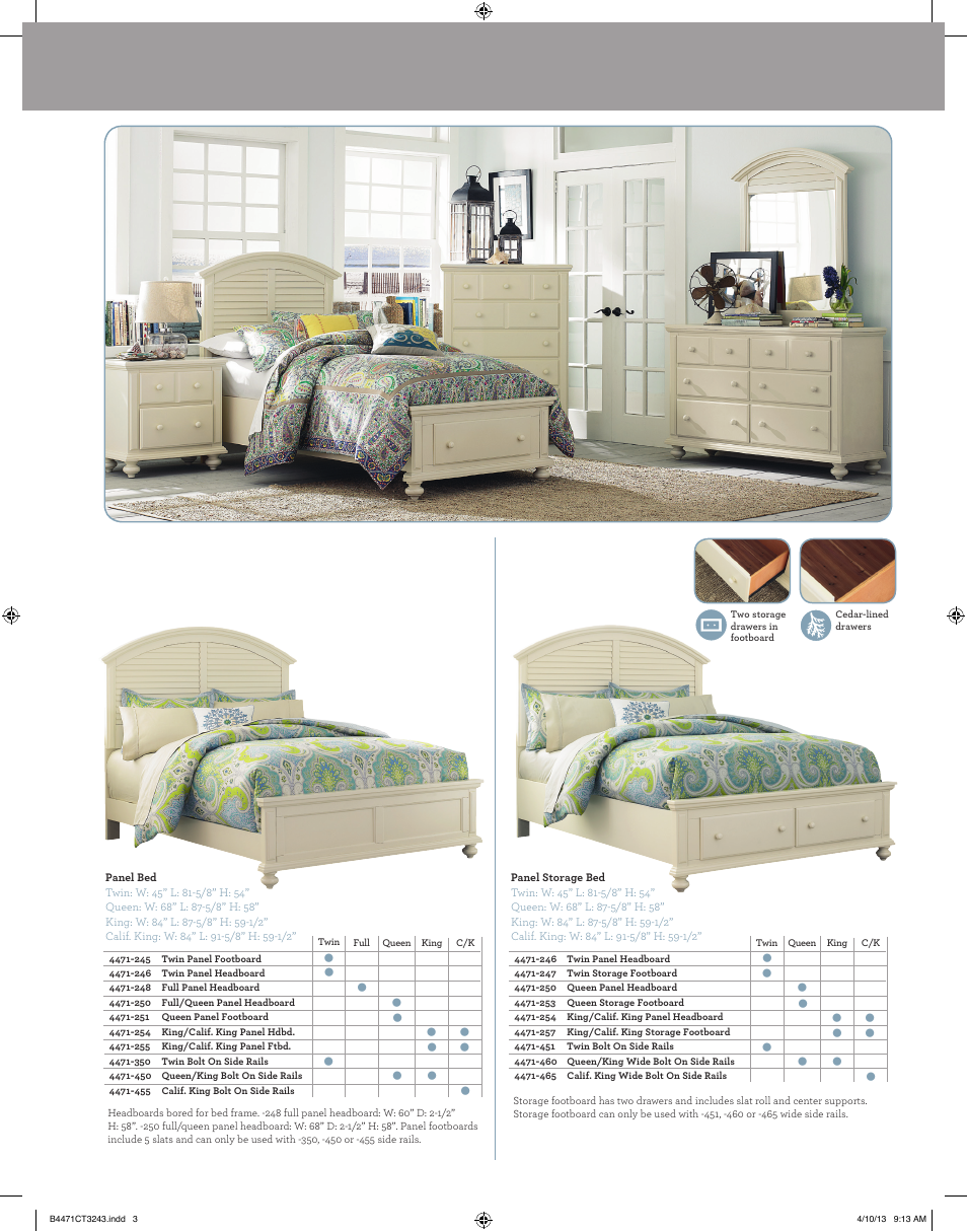 Broyhill SEABROOKE DRESSER MIRROR Product Details User Manual | Page 3 / 4