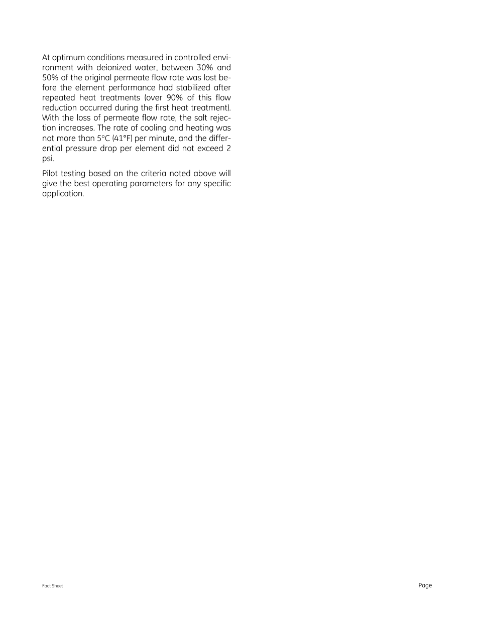 GE P&W Spiral Wound Membranes - Dairy HWS User Manual | Page 3 / 3