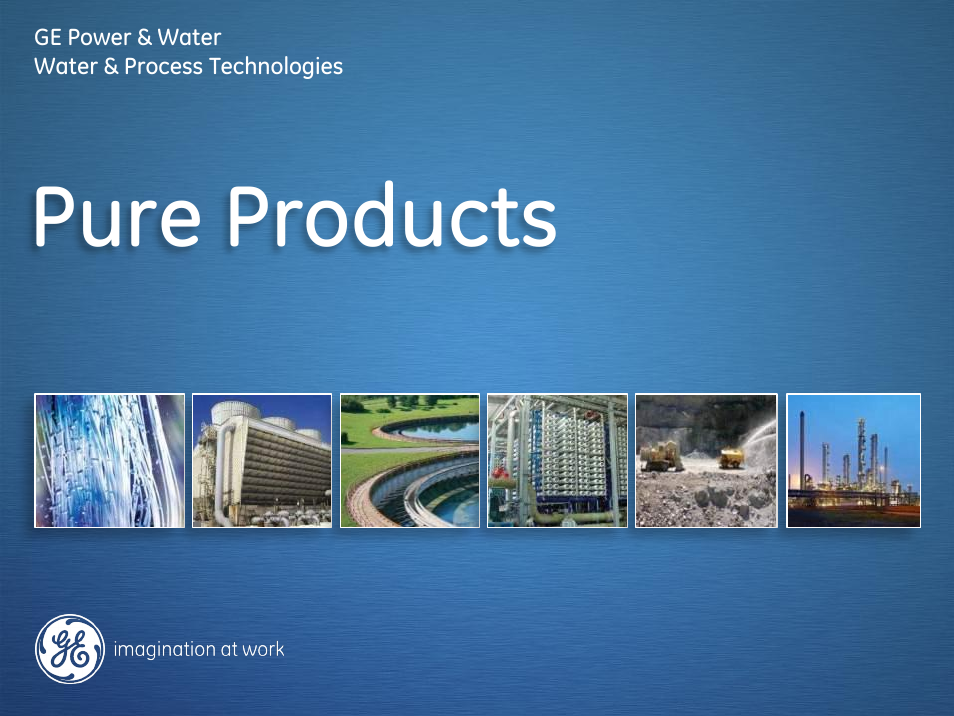 GE P&W Pure product concentrators and crystallizers User Manual | 19 pages