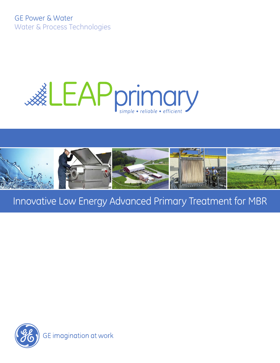 GE P&W Membrane Bioreactor (MBR) - LEAPprimary User Manual | 3 pages