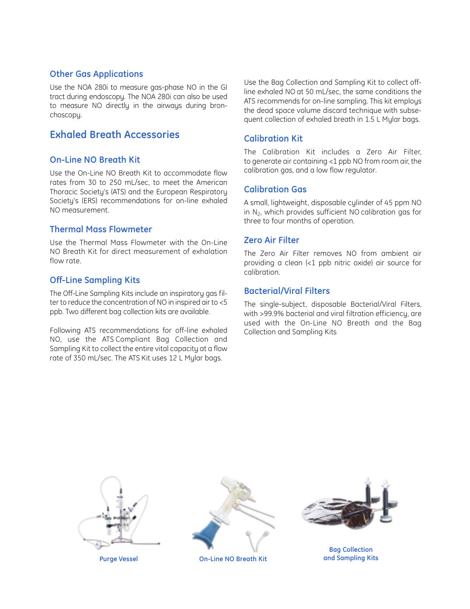 Exhaled breath accessories | GE P&W Ultrapure and Drinking Water TOC Analyzers - Sievers Nitric Oxide Analyzer (NOA 280i) User Manual | Page 3 / 4