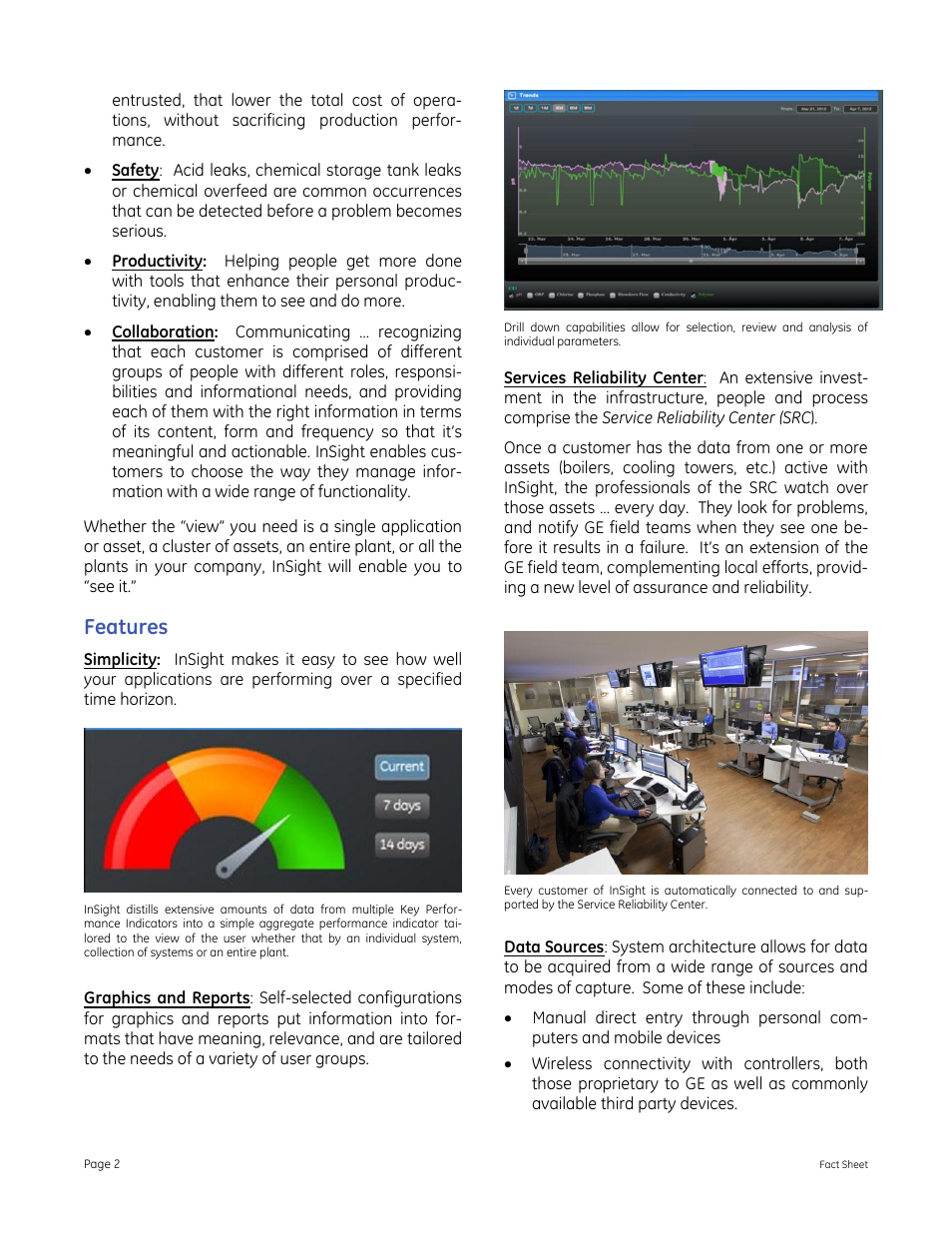 Features | GE P&W InSight: Knowledge Management Solution User Manual | Page 2 / 4