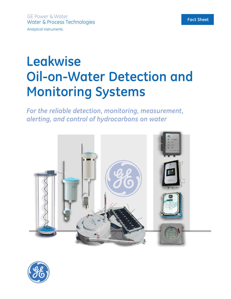 GE P&W Leakwise Oil-on-Water Monitoring & Detection User Manual | 6 pages