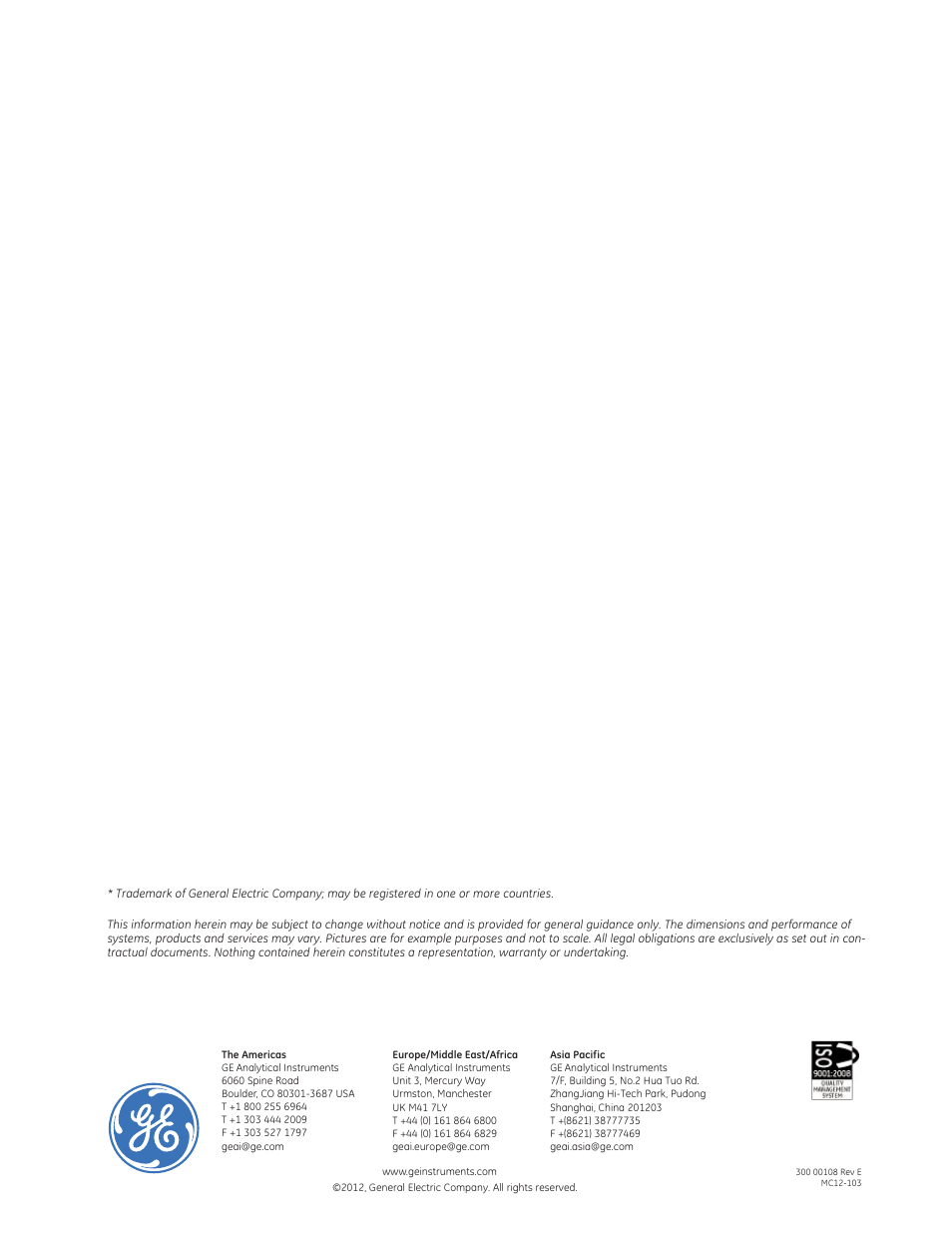 GE P&W Leakwise Oil-on-Water Monitoring & Detection User Manual | Page 6 / 6