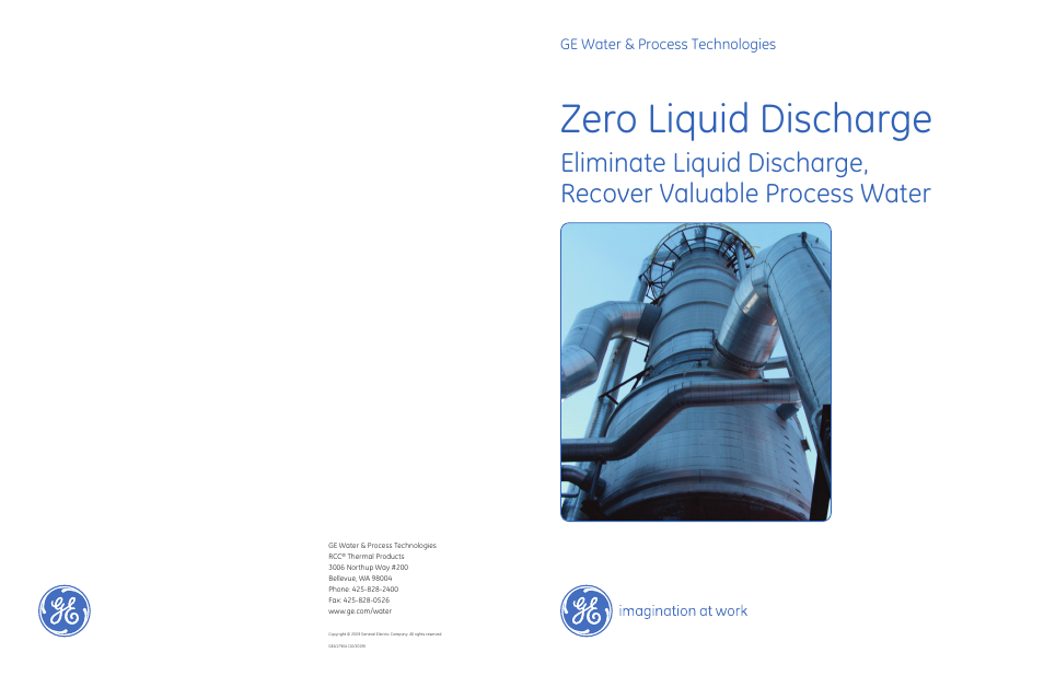 GE P&W Zero Liquid Discharge User Manual | 2 pages