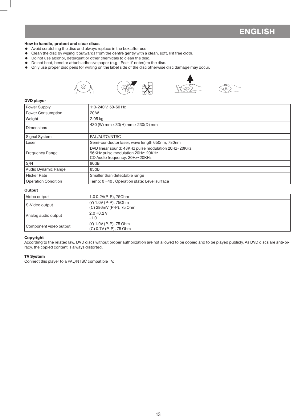 English | Vitek VT-4086 SR User Manual | Page 13 / 68