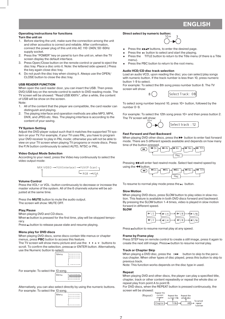 English | Vitek VT-4086 SR User Manual | Page 7 / 68