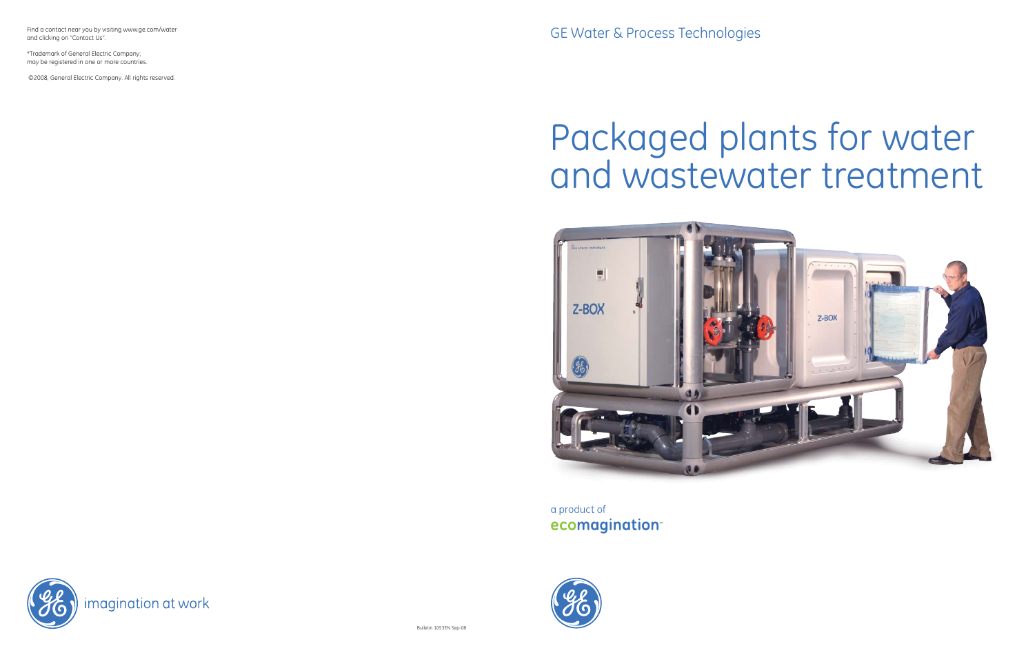 GE P&W Packaged Systems for Water and Wastewater Treatment User Manual | 2 pages