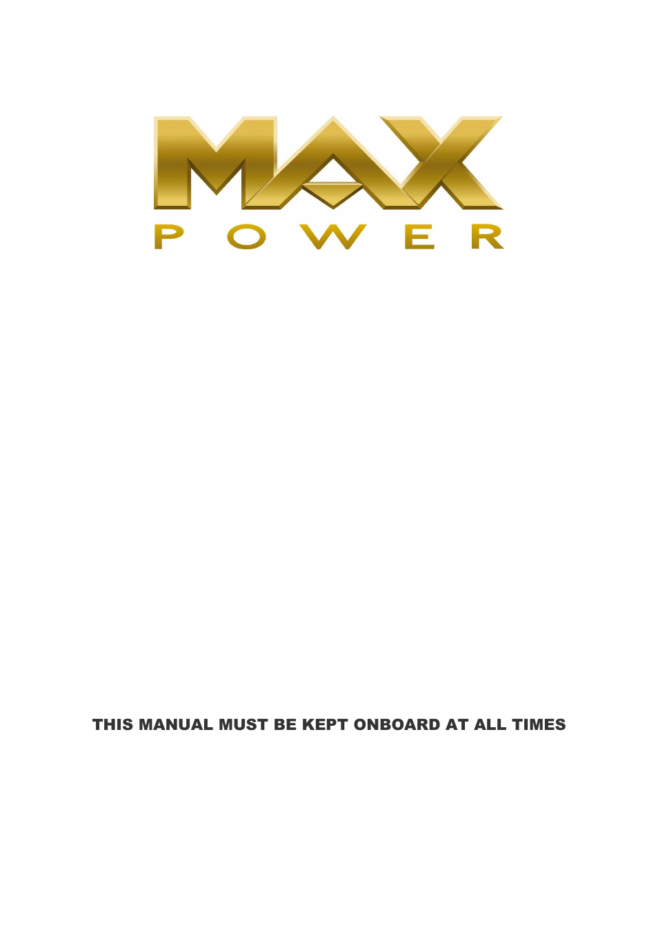 MAX Power CT45-IP Electric Tunnel Thruster User Manual | 19 pages