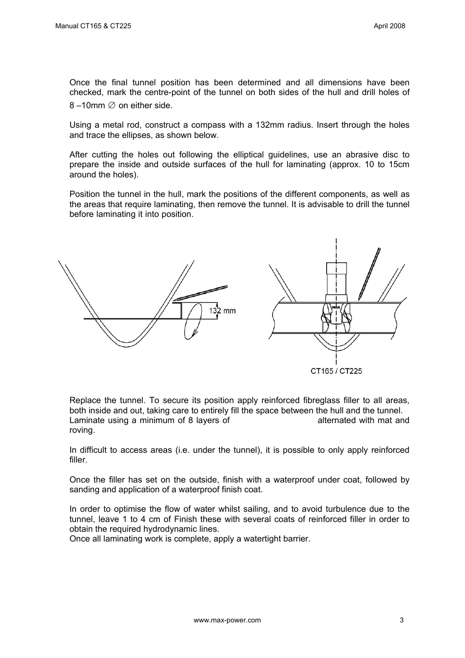 MAX Power CT165 Electric Tunnel Thruster User Manual | Page 4 / 19