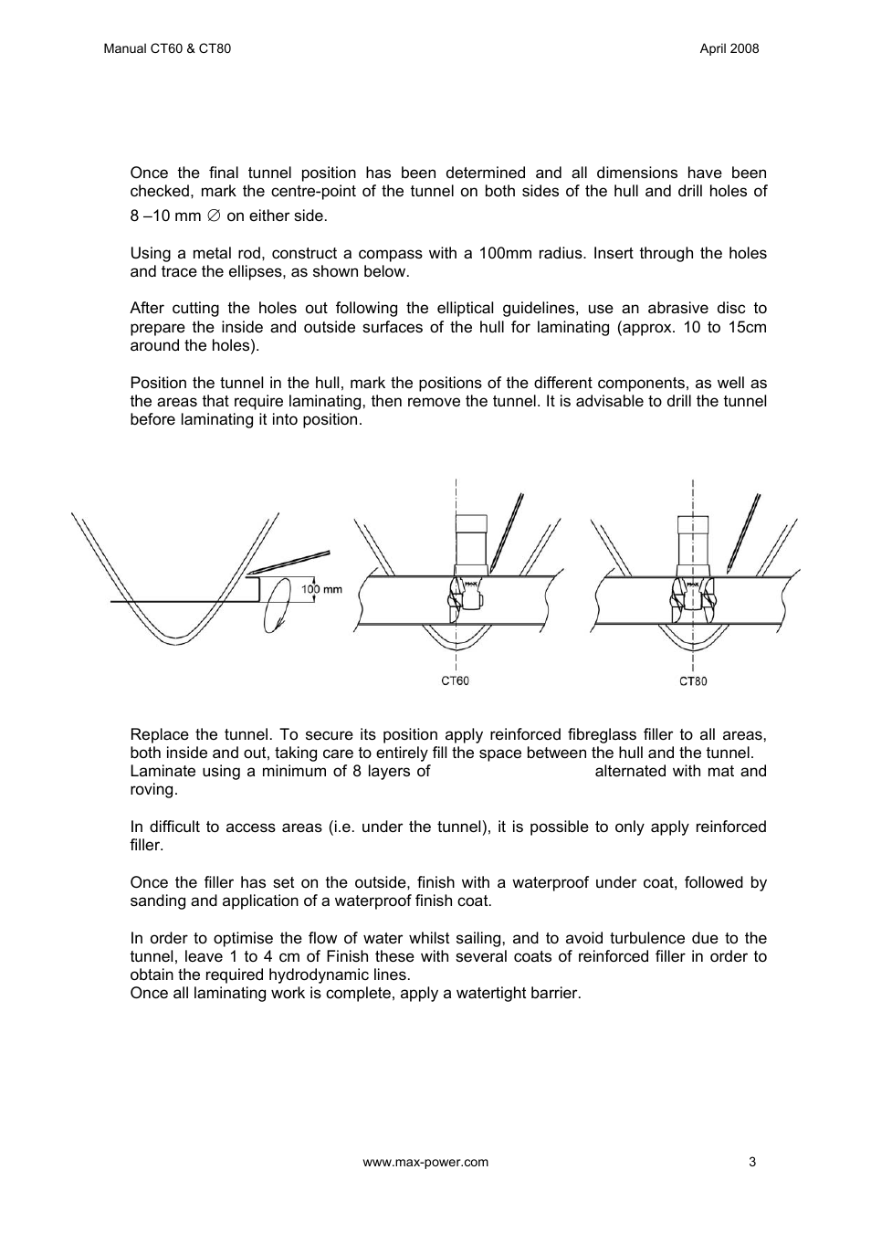 MAX Power CT60 Electric Tunnel Thruster User Manual | Page 4 / 19