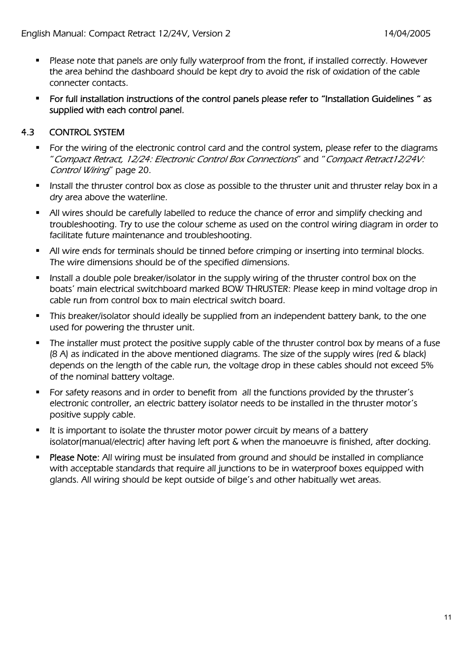 MAX Power COMPACT User Manual | Page 11 / 21
