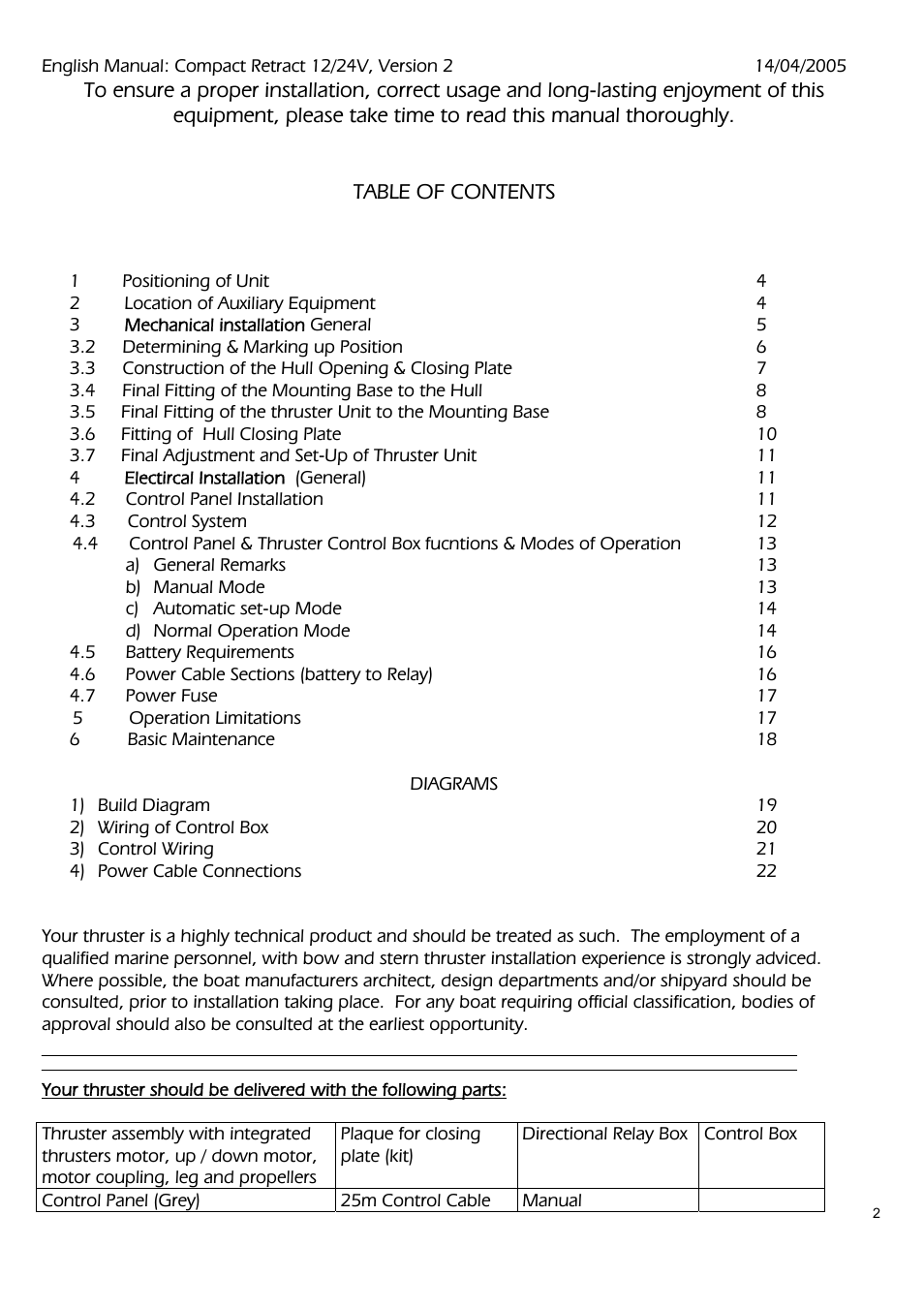 MAX Power COMPACT User Manual | Page 2 / 21