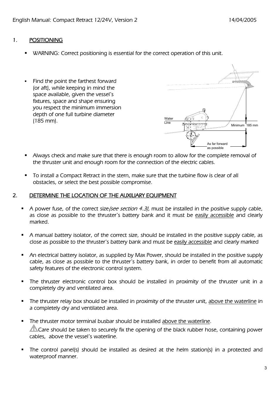MAX Power COMPACT User Manual | Page 3 / 21