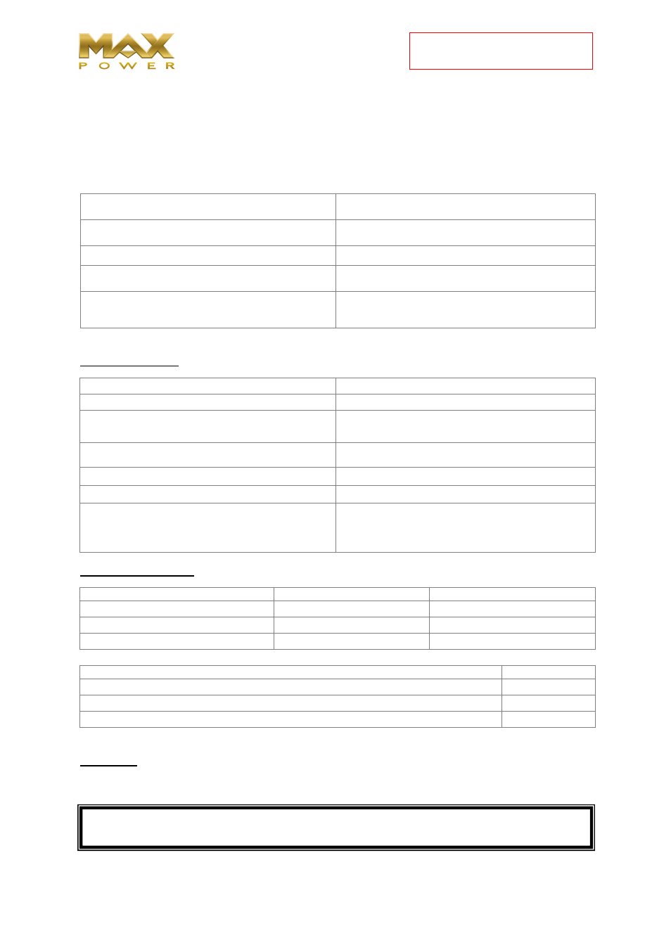 MAX Power CT125-IP Electric Tunnel Thruster User Manual | Page 19 / 19
