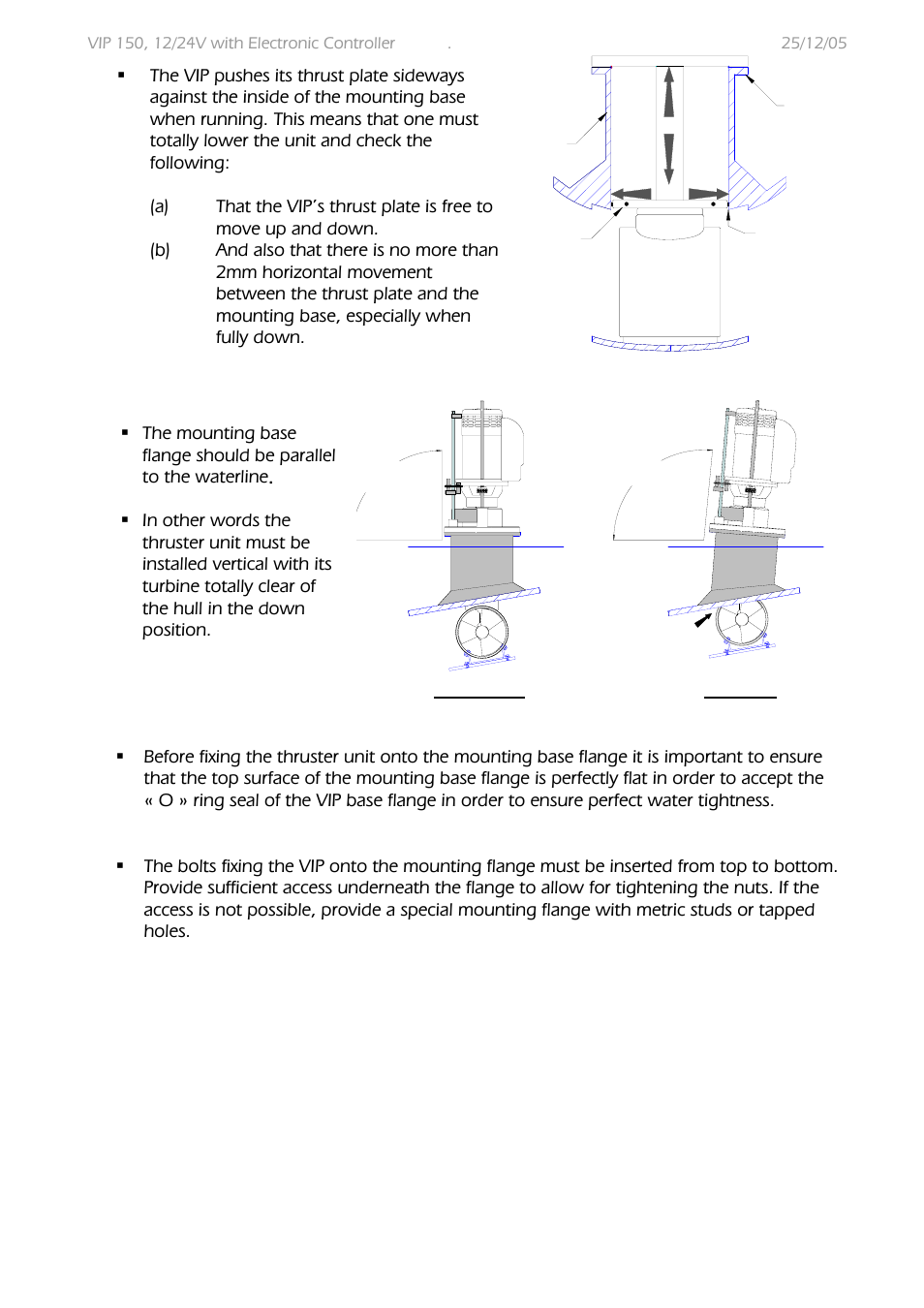 MAX Power VIP 150 Electric Retractable Thruster User Manual | Page 5 / 29