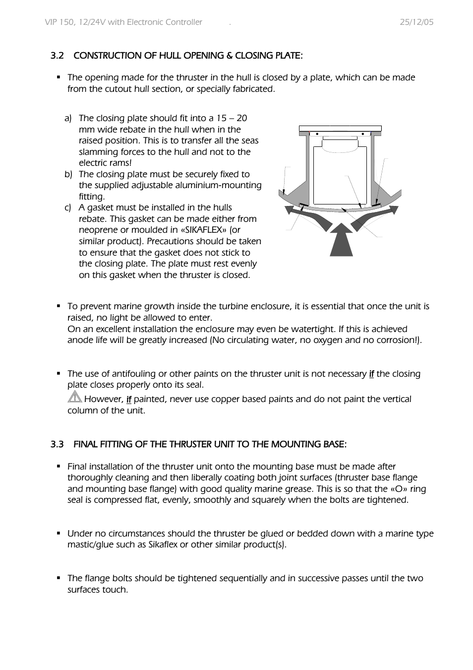 MAX Power VIP 150 Electric Retractable Thruster User Manual | Page 6 / 29