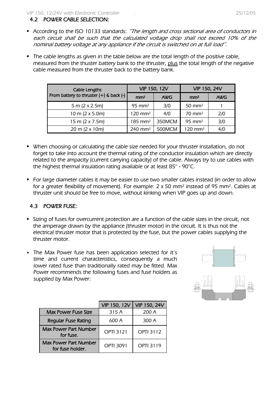 MAX Power VIP 150 Electric Retractable Thruster User Manual | Page 9 / 29