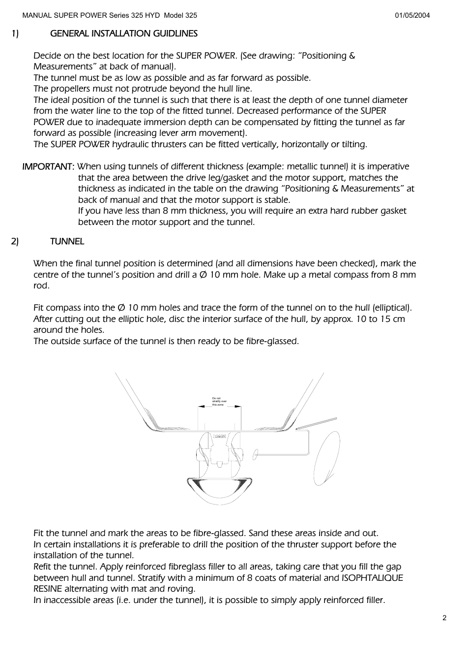 MAX Power HYD325_325 Hydraulic Tunnel Thruster User Manual | Page 3 / 20