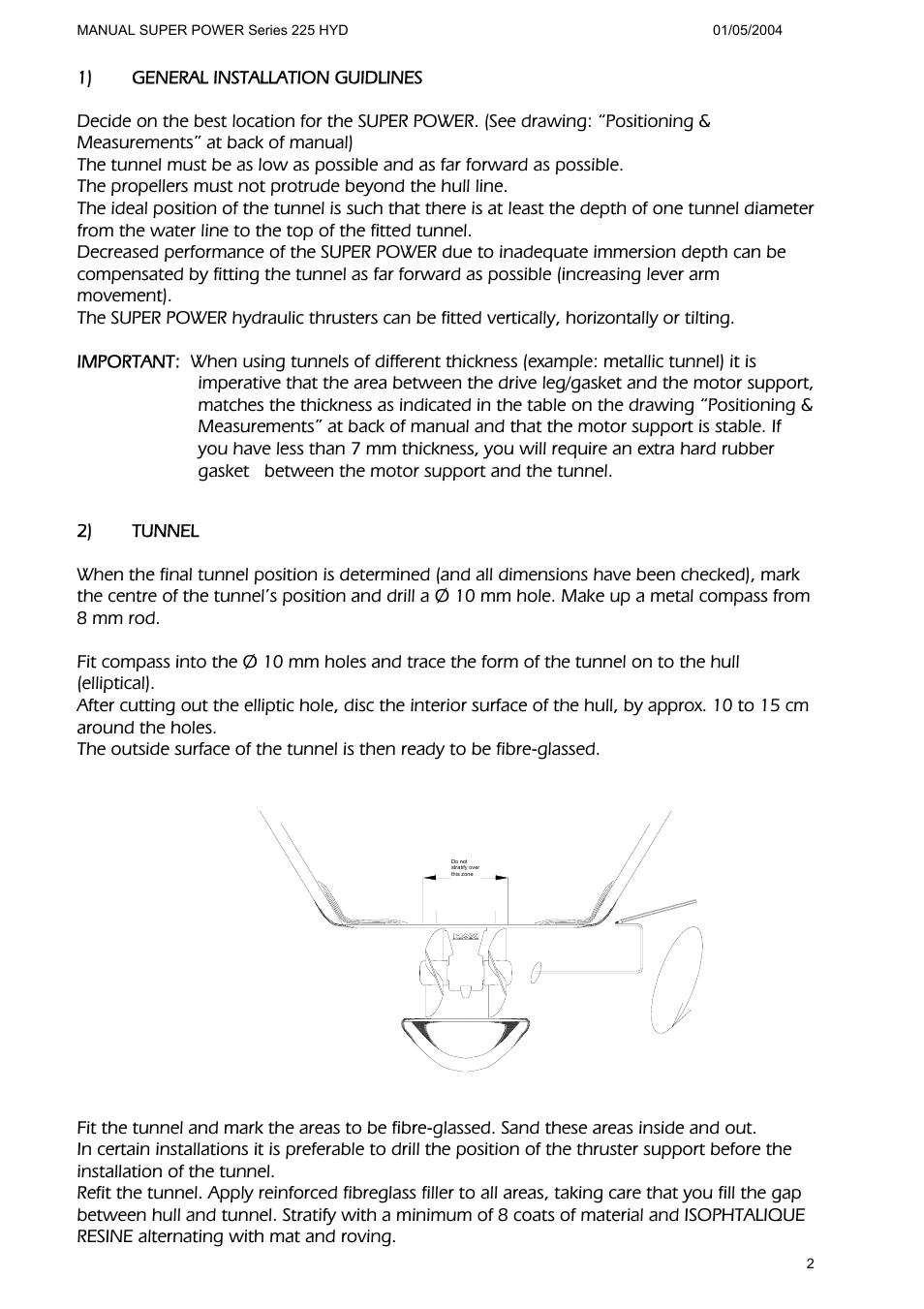 MAX Power HYD225 Hydraulic Tunnel Thruster User Manual | Page 3 / 20