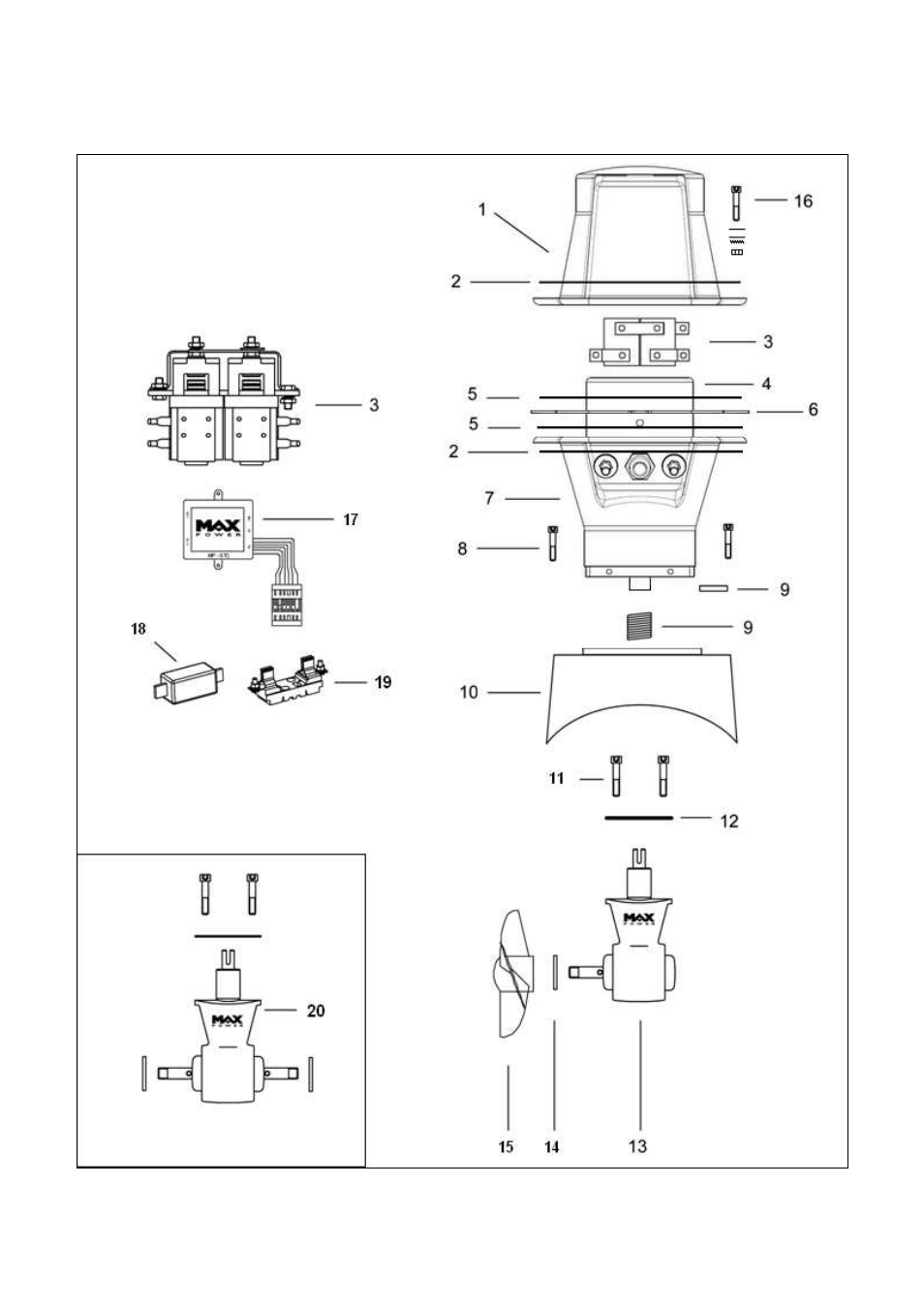 MAX Power CT80-IP Electric Tunnel Thruster User Manual | Page 14 / 19