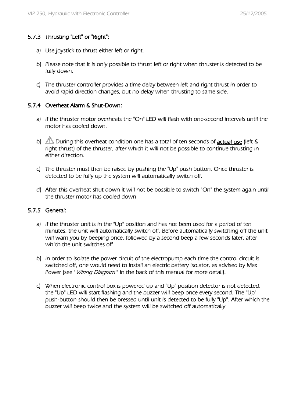 MAX Power VIP250-HYD User Manual | Page 16 / 32