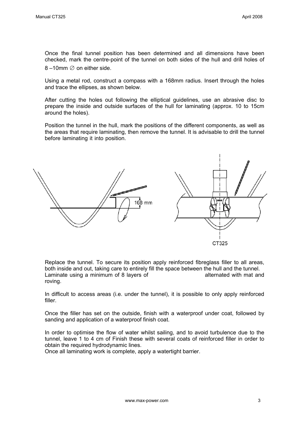 MAX Power CT325 Electric Tunnel Thruster User Manual | Page 4 / 20