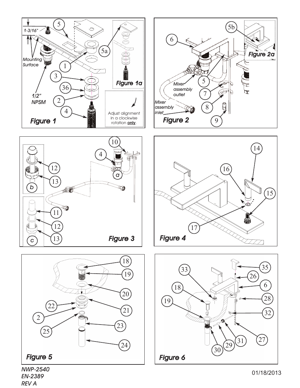 Newport Brass 2540A Metro User Manual | Page 3 / 3