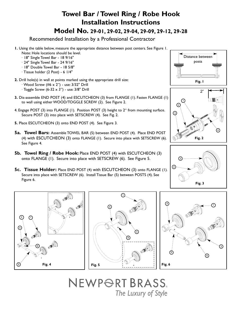 Newport Brass 29-28 User Manual | 1 page