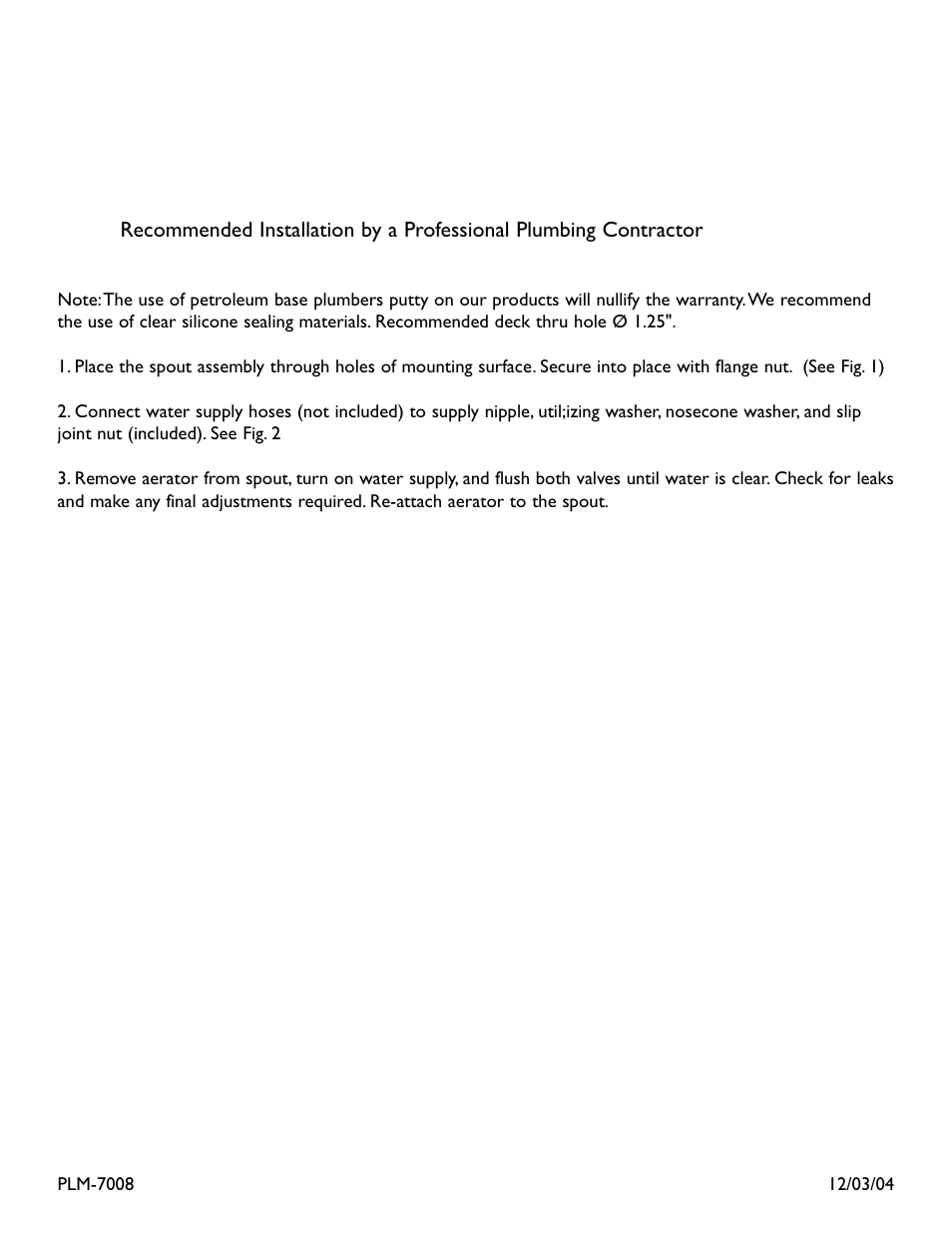 Newport Brass 7008X User Manual | Page 2 / 4