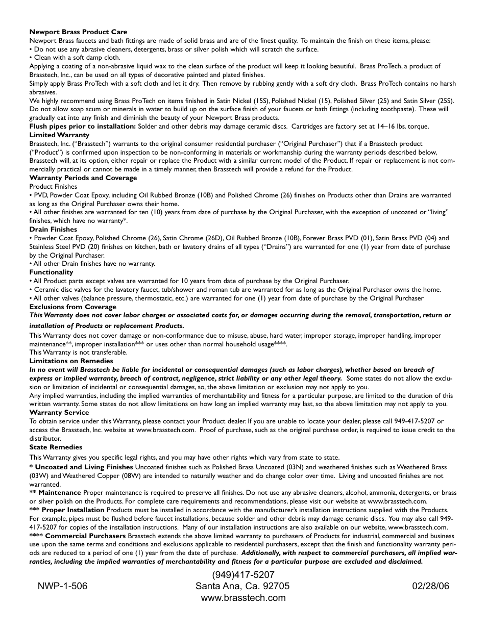 Newport Brass 3-906 Kayan User Manual | Page 4 / 4