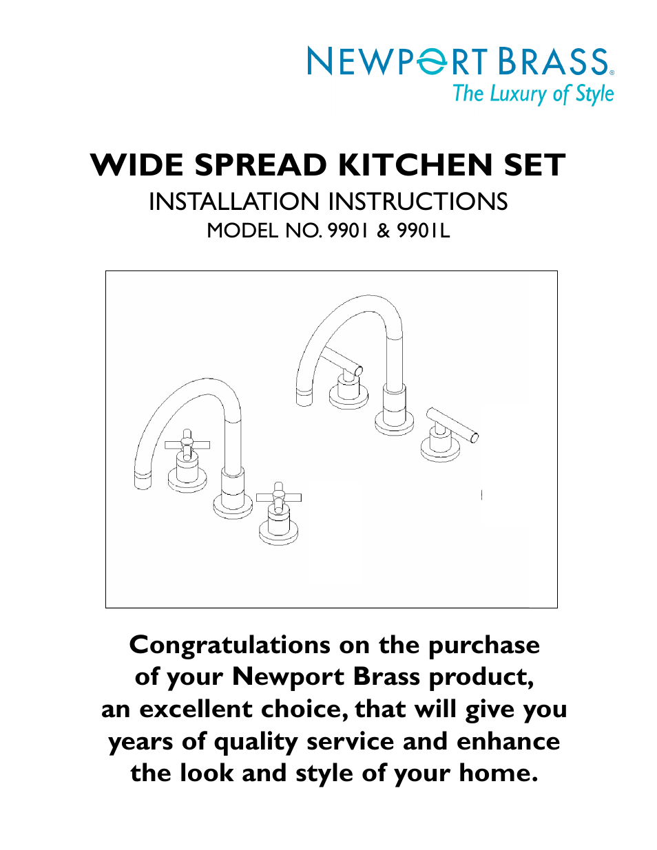 Newport Brass 9901 User Manual | 3 pages