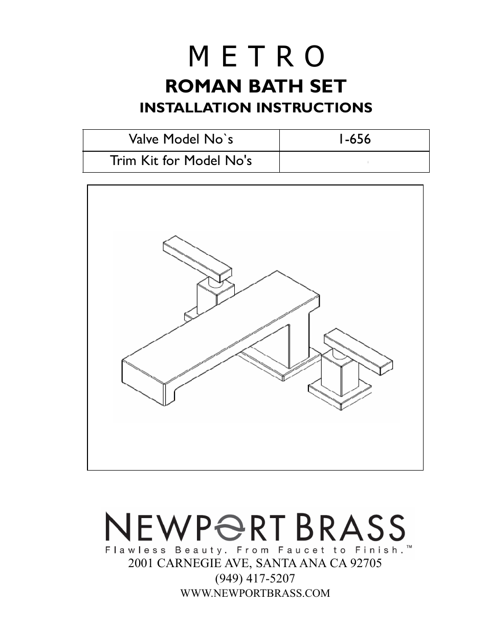 Newport Brass 2566 Skylar User Manual | 3 pages