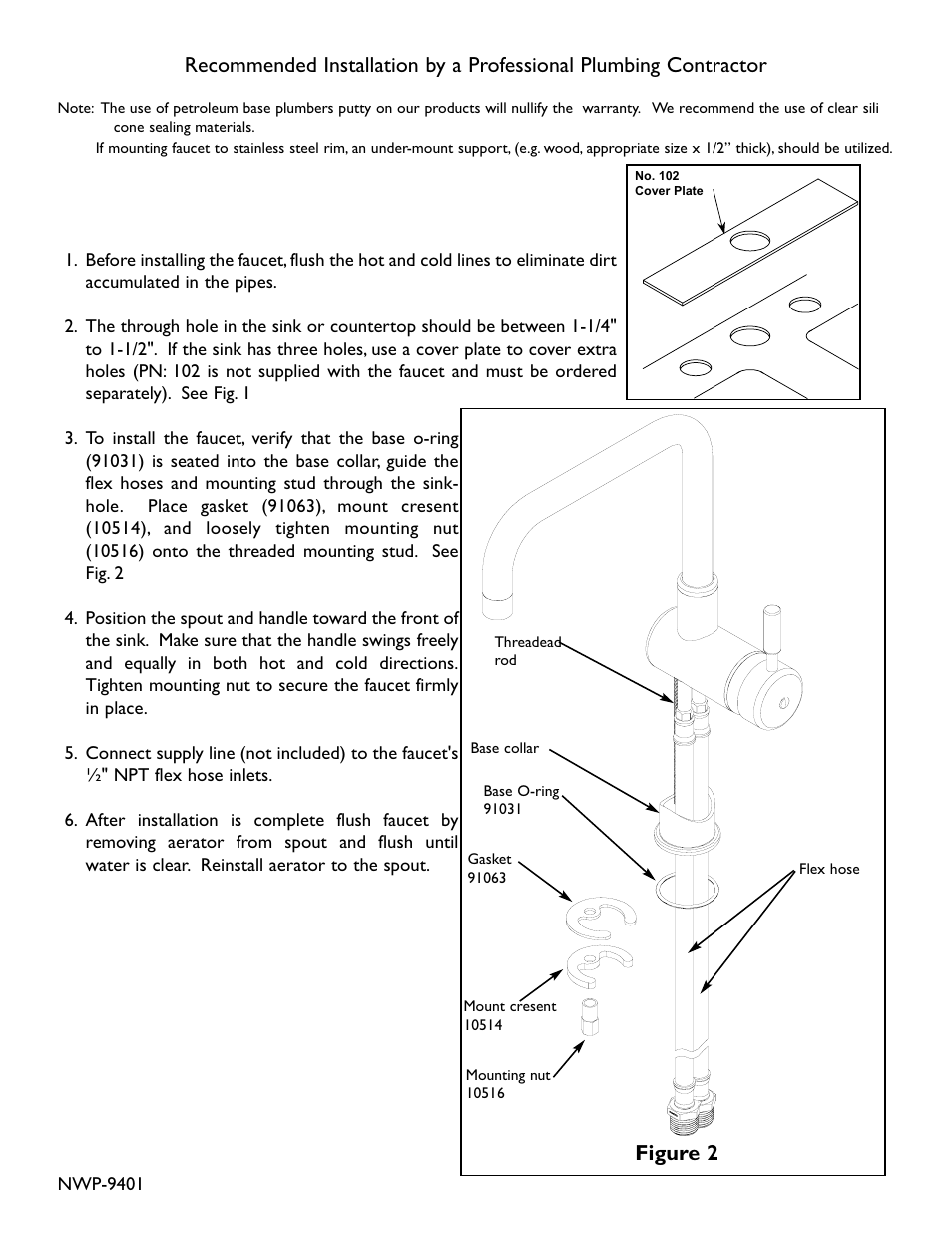 Figure 2 | Newport Brass 9401 User Manual | Page 2 / 4