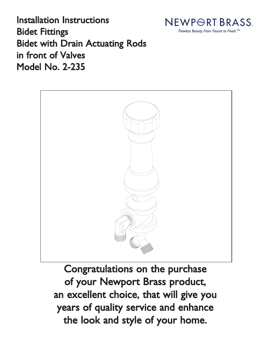 Newport Brass 999L East Linear User Manual | 3 pages
