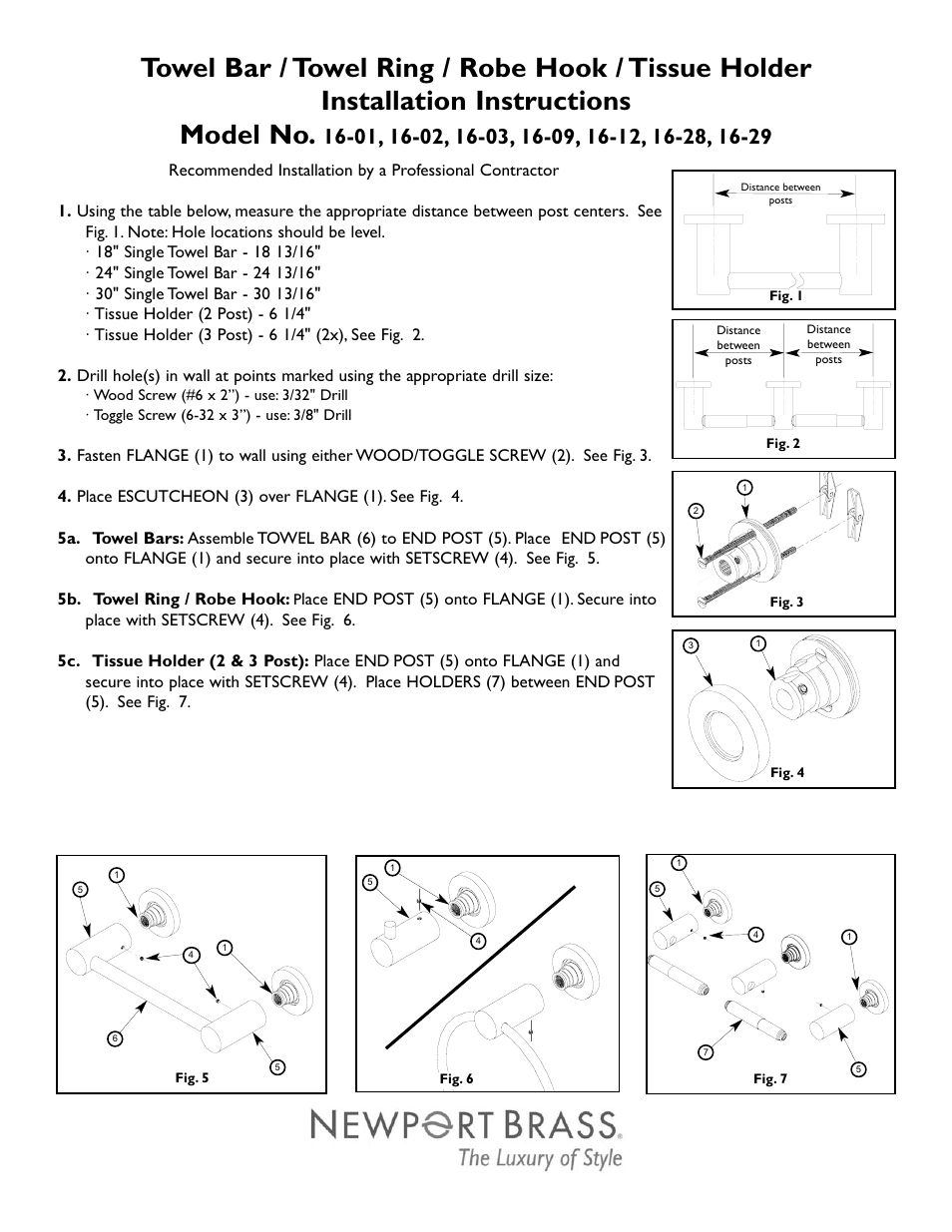 Newport Brass 16-29 User Manual | 2 pages