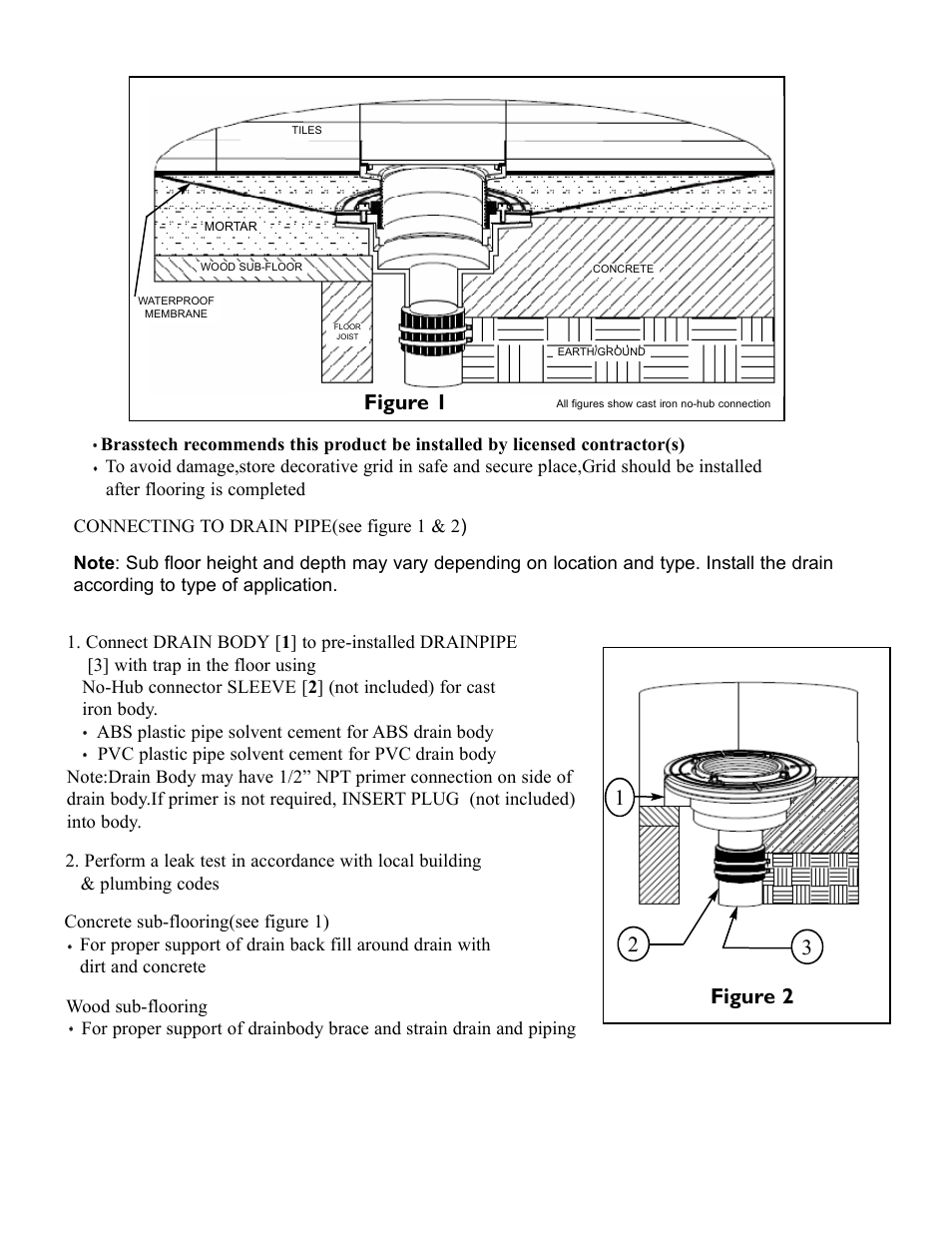 Figure 2 figure 1 | Newport Brass 278P-02 User Manual | Page 2 / 3