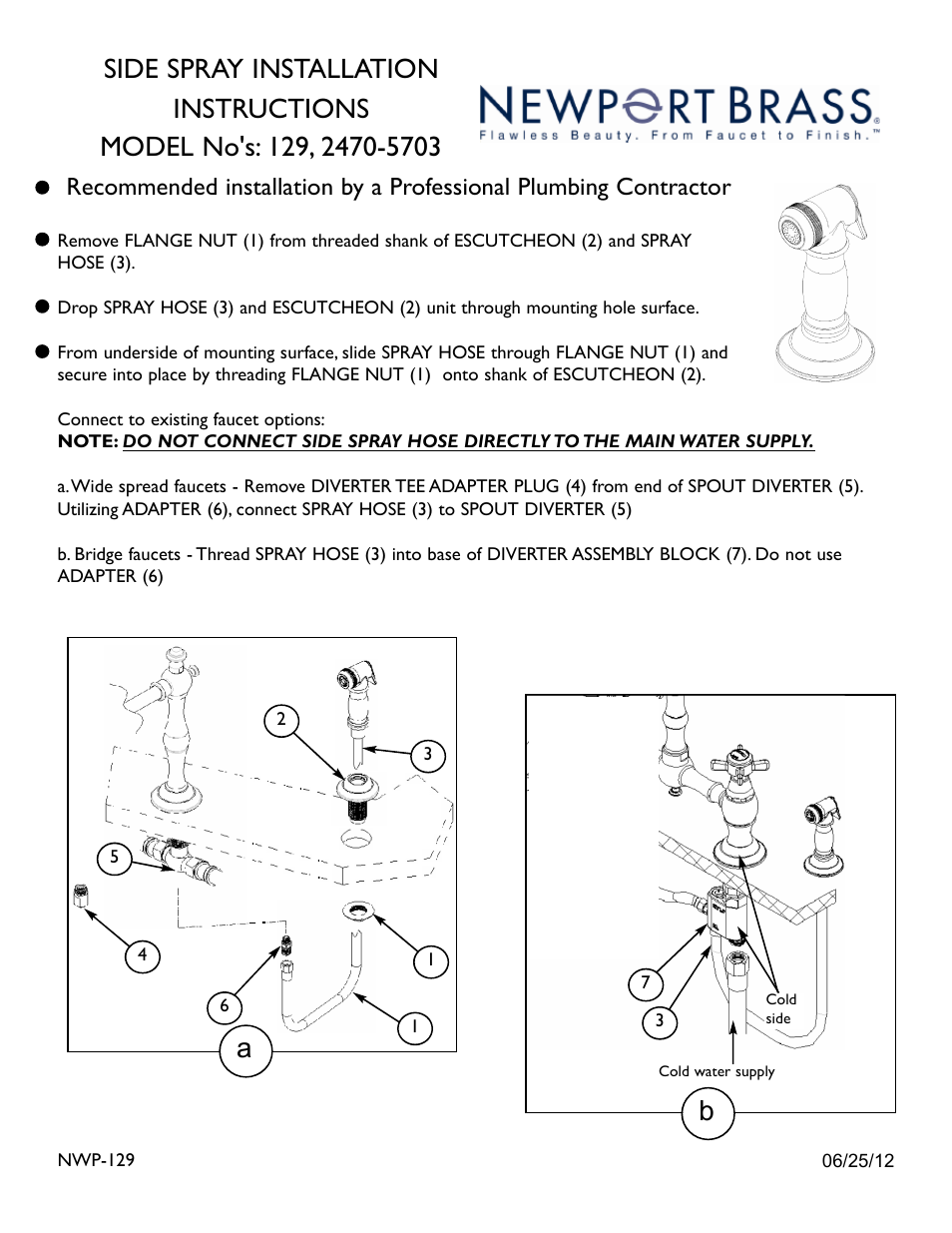 Newport Brass 2470-5703 User Manual | 1 page